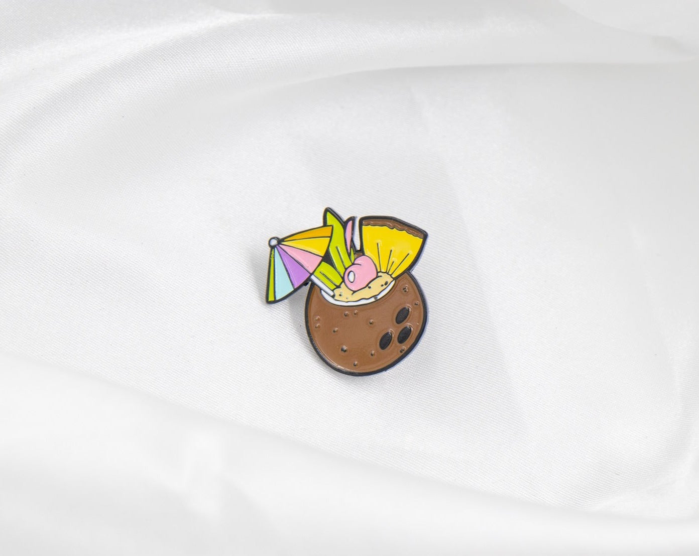 Coconut with Umbrella Pin