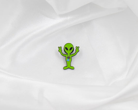 Alien Peace Pin