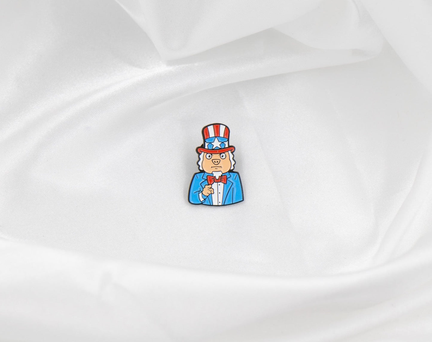 Patriotic Pig Pin