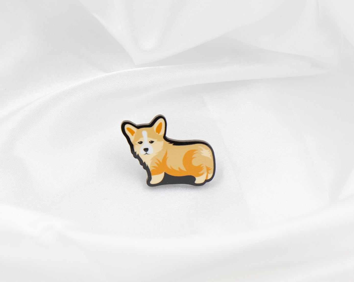 Winston The Corgi Dog Pin