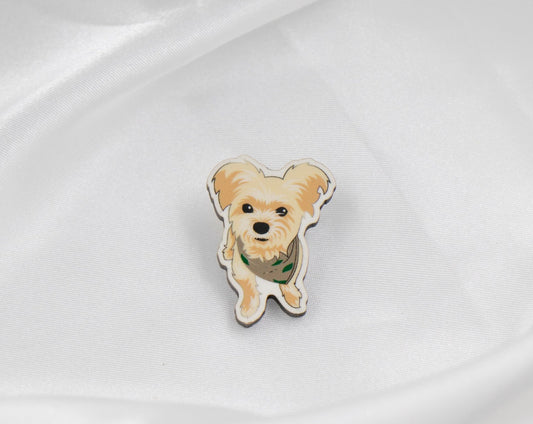 Emma the Morkie Pin