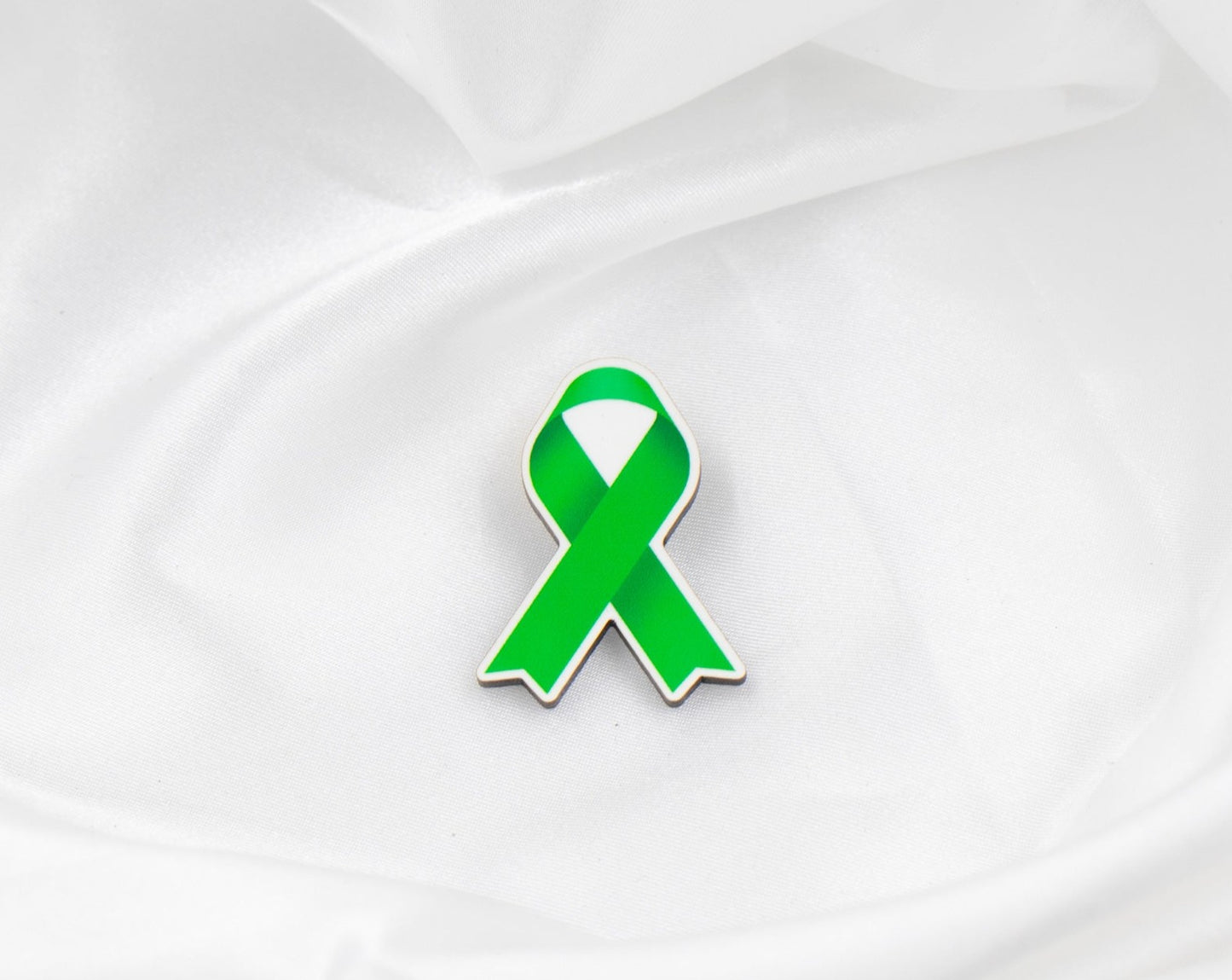 Green Awareness Ribbon Pin