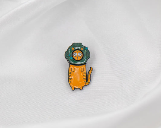 Scuba Diving Cat Pin