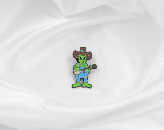 Hillbilly Alien Pin